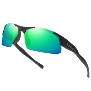 Gafas de sol deportivas polarizadas con montura negra de PC y lentes TAC con protección UV400 para pesca, conducción y ciclismo - Product Image 2