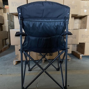 Chaise de camping pliante en métal de haute qualité, surdimensionnée, rembourrée, confortable et portable pour pique-nique en extérieur - Mobilier d'extérieur pour utilisation en parc - Product Image 6