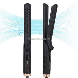 360 Airflow <span class=keywords><strong>Plancha</strong></span> De Cabello professionnel noir Salon rouleau chaud céramique cheveux lisseur Machine professionnel fer plat - Product Image 1