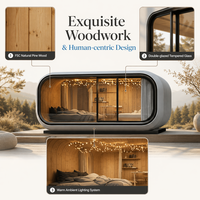 Maison préfabriquée de luxe, Cabine Apple, Capsule spatiale, Maison mobile modulaire, Mini-maison extérieure, Villa de villégiature, Usine de vente en gros