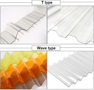 Panneau de toit PC en plastique ondulé avec revêtement UV, feuille de <span class=keywords><strong>Polycarbonate</strong></span> pour serre - Product Image 3