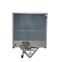 Gris 16ft Commercial Food Van Concession Street Mobile Food Trailer Entièrement Équipé Taco Hot Dogs Café Hamburger BBQ Traiteur