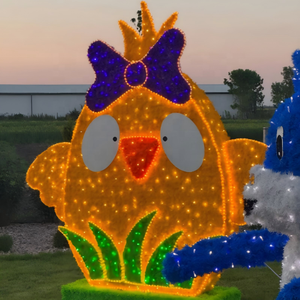 Sculpture <span class=keywords><strong>de</strong></span> poisson en métal 3D avec éclairage LED multicolore pour Noël et le Nouvel An, résistante aux intempéries, pour extérieur/jardin, festival - Product Image 5