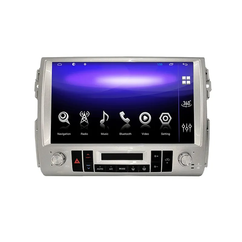 13.3 pouces dvd autoradio stéréo android 11 écran tactile lecteur multimédia carplay pour Toyota Land Cruiser FJ 2007-2017