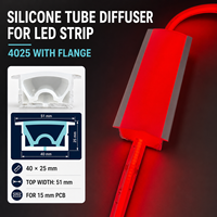 Cache-luminaire linéaire encastré flexible sans points pour bande LED COB RGB, éclairage architectural en rainure
