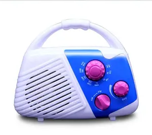 Duş radyo taşınabilir Mini AM FM radyo su geçirmez IP X4 ucuz OEM