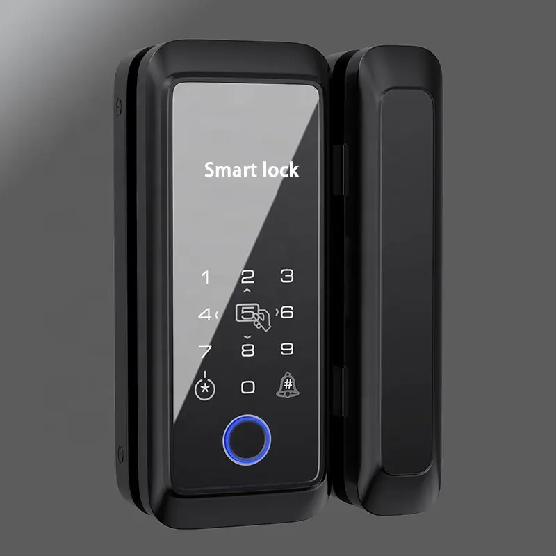YOUHE C2 User Fingerprint 100PCS Tuya WIFI App High Security Fully Automatic Glass Door Lock Smart Door Lock Phone Basic Cloud