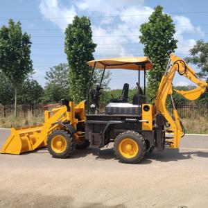 Mini-tracteur avec pelle rétrocaveuse et chargeur frontal <span class=keywords><strong>ZX</strong></span> 08-12, chargeuse sur pneus, assurance qualité d'un an - Product Image 3