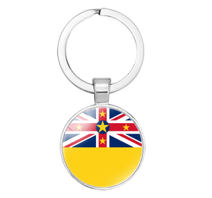 Kiribati พวงกุญแจรูปธงเป็นด้านเดียวพิมพ์ลายตุ้มห้อยทองเหลืองที่เปิดขวดพวงกุญแจโลหะ - Product Image 4