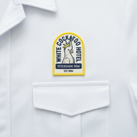 Écusson personnalisé avec logo, badge de conception de mode, écusson tissé, appliqué à repasser, badge tissé pour vêtements, uniforme