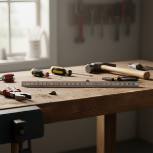 978 A Cinta métrica de 30 cm, regla metálica para mediciones de precisión - Product Image 3