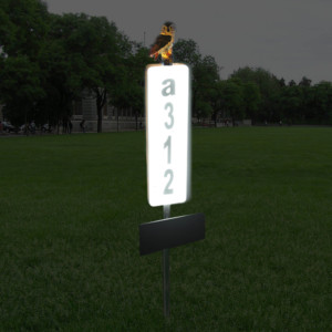 Lampes solaires pour numéros <span class=keywords><strong>de</strong></span> maison, piquet lumineux avec capteur, panneau solaire, plaque d'adresse pour maison, éclairage <span class=keywords><strong>de</strong></span> jardin, numéros <span class=keywords><strong>de</strong></span> maison lumineux, plaque en métal pour <span class=keywords><strong>la</strong></span> <span class=keywords><strong>nuit</strong></span> - Product Image 4