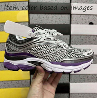 Sneakers unisexes confortables et respirantes avec doublure en mesh pour toutes les saisons, absorption des chocs, résistantes à l'usure, semelle épaisse