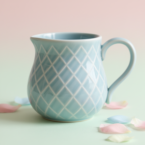 Tazas de Cerámica Personalizadas con Diseño en Relieve 3D, Color Azul Cielo, para Uso Diario en el Hogar y la Oficina - Product Image 4