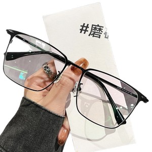 Korean Style Eye Protection Super Clear <b>Large</b> Frame Anti-Blue Light Frame Glasses for Showing Face Small and Slimming - Product Image 5