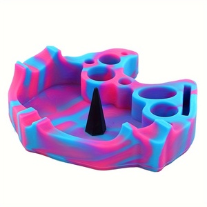 Cenicero de silicona resistente al calor cóncavo de tienda de humo al por mayor de fábrica Cenicero para ahumador con base de cono - Product Image 6