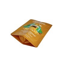 Op maat gemaakte snackstand-up pouch verpakking voor kokoschips, Doypack zak met hanggat
