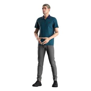 T-shirt en polyester à manches courtes pour homme, imprimé par sublimation, 100 % polyester, personnalisable, avec fermeture éclair – Grande Vente - Product Image 5