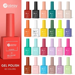 Kit de Esmalte de <span class=keywords><strong>Uñas</strong></span> en Gel MOBRAY de 60 Colores, 15 ml, Removible, No Tóxico, Larga Duración, Arte de <span class=keywords><strong>Uñas</strong></span> Natural, Manicura, Salón, DIY, Personalizado para el Hogar - Product Image 1