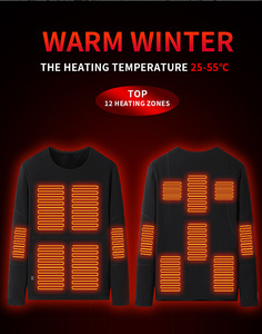 Unisex Giản Dị Cotton Thoáng Khí Nhiệt Đồ Lót Đặt Điện Nước Nóng Hàng Đầu Áo Sơ Mi Cho Mùa Đông Người Đàn Ông Của Phụ Nữ Cơ Sở Lớp Nước Nóng - Product Image 2