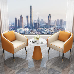 आधुनिक उच्च गुणवत्ता वाले समकालीन टिकाऊ चमड़े के कार्यालय होटल एकल सोफे कुर्सी रिसेप्शन व्यवसाय लिविंग रूम सोफा - Product Image 2