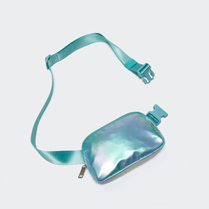 Elegante Bolso Bandolera Iridiscente Ligero de Poliéster con Correa Ajustable y Lazo Elástico para Artículos Esenciales Diarios - Product Image 6