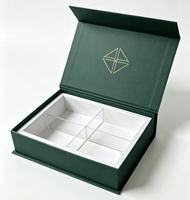 Emballage de luxe recyclable, boîte cadeau pliable avec aimant, boîte en papier magnétique