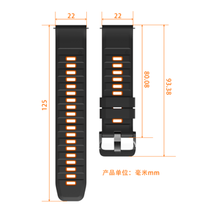 Fabricant OEM ODM Bracelet de montre en silicone personnalisé compatible avec <span class=keywords><strong>Garmin</strong></span>/ID205L/Galaxy/Huawei/Amazfit/Coros Unisexe - Product Image 4