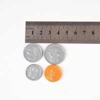 Fabricant professionnel en vrac argent or Euro Nickels jetons pièces de monnaie en plastique US Dollar 19-35mm petites pièces
