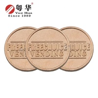 Jeton en laiton de haute qualité distributeur automatique jeton pièce de monnaie 18Mm largeur pièces de souvenir de mariage à vendre