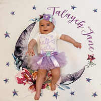 Baby Girl It's My Half Birthday Tulle Tutu Dress Half a Year Dresses Outfit Romper and Flower Headband