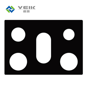 Protecteur de cuisinière résistant à la chaleur noir et brillant en PTFE réutilisable et <span class=keywords><strong>lavable</strong></span> personnalisé pour le gaz - Product Image 5