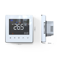 Termostato Digital con Pantalla Táctil para Calefacción por Suelo Radiante, Controlador Inteligente de Temperatura Ambiente para Sistemas de Calefacción Hidrónica