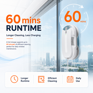 Robot Limpiacristales de Alta Gama con Succión de 3200 Pa, 4 Boquillas de Pulverización y <span class=keywords><strong>Servicio</strong></span> OEM/ODM - Product Image 2