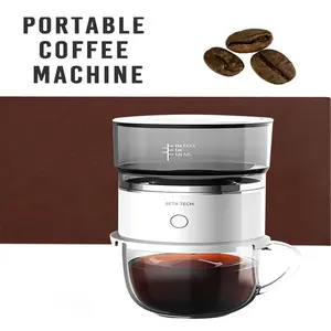 पोर्टेबल यात्रा डालो से अधिक ग्लास कॉफी निर्माताओं कप फिल्टर बिजली स्वत: मिनी कॉफी निर्माता कप के साथ बिक्री के लिए