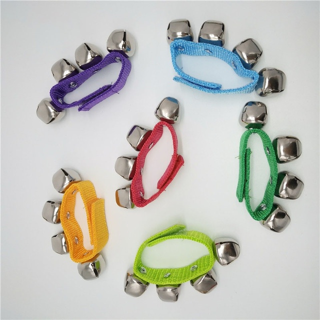 Wholesale Kindergarten Dance Bells Baby Sensory Bells Orff Schulwerk Bells Wrist Bells