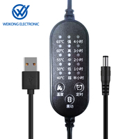 Câble de Commutation 5V 12V à Contrôle de Température pour Matelas de Thérapie par Lumière Rouge Infrarouge pour Domotique avec Protection IP65 et Courant Nominal 2A