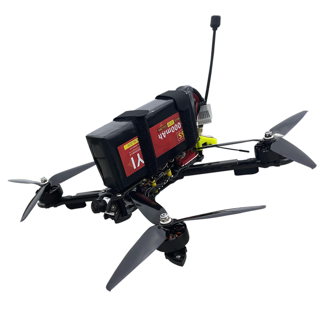 FPV Drone Foldable 7-inch 4 in 1 Small Remote Control Aircraft Mini Crossing Machine RC FPV Drone Kit