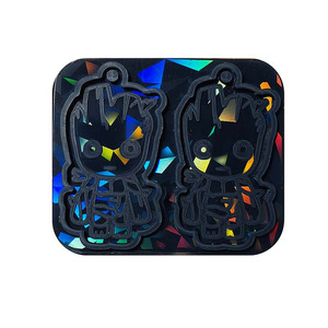 Early Riser Holographique Laser <span class=keywords><strong>Groot</strong></span> Silicone Moule DIY Adorable Pendentif/<span class=keywords><strong>Porte</strong></span>-<span class=keywords><strong>clés</strong></span> Moule 3D Forêt Sprite Conception De Qualité Alimentaire - Product Image 5
