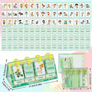 96 cartes de jeu d'association pour l'éveil et l'apprentissage précoce, entraînement à l'imagination, décrivage des actions, cartes de cognition à feuilleter - Product Image 1