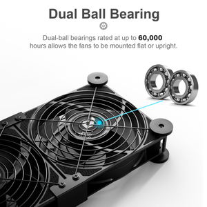Ventilador USB de 120 mm de Alta Calidad <span class=keywords><strong>UpHere</strong></span> AC DC 12V, Ventilador de Refrigeración Ultrasilencioso, Ventilador de Ventilación de Alto Rendimiento, Compatible con EE. UU., Reino Unido, UE y Japón - Product Image 5