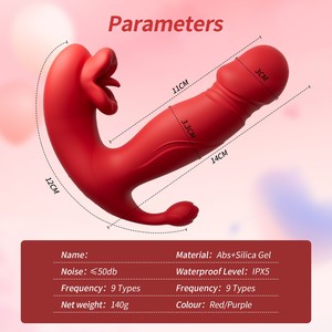 Juguete Sexual de Látex OEM con Control Remoto para Mujer, Estimulación del Clítoris y Punto G, Lengua Vibradora, Recargable e Impermeable - Product Image 3