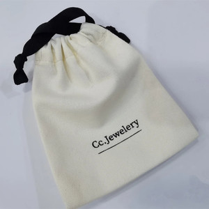 Large Size Cotton Canvas Drawstring <b>Bag</b> with Black Ribbon <b>Strings</b> Custom logo Size Shape Dust <b>Bag</b> with Double <b>Strings</b> - Product Image 6