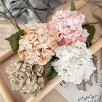 Hydrangeas artificiels en gros, fleurs d'hortensia réalistes au toucher pour bouquets de mariage, décoration DIY pour vases, maison, jardin et fêtes