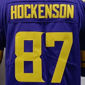 Wholesale Minnesota #87 HOCKENSON American Football Worn Men's Jersey
