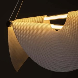 Luminaire suspendu rond à LED Moooi Drape Light pour salon, salle à manger, design d'intérieur - Product Image 3