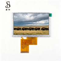 Módulo LCM LCD TFT IPS ShengHe de 5.0 Pulgadas, 800X480 RGB, 50 Pines, Alto Brillo 1000nits, COG Industrial, Amplio Rango de Temperatura, Personalizado I2C