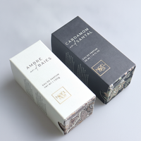 Boîte en carton texturé personnalisé, finition mate douce au toucher, emballage cosmétique pour tonique à la niacinamide