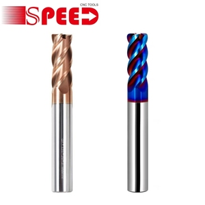 CNC Cutting Tool Solid Carbide Endmill 4 Flute Hrc45 Hrc55 Hrc65 Endmills Corner Radius <strong>End</strong> <strong>Mill</strong> - Product Image 4