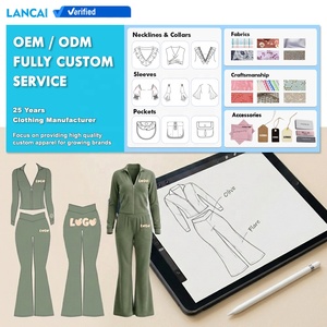 Conjunto Deportivo para Mujer, Top <span class=keywords><strong>con</strong></span> Mangas Raglán en Contraste, Pantalones de Cintura Alta y Corte Bootcut, Conjunto de Dos Piezas Personalizable - Product Image 4